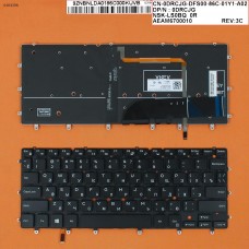 Клавиатура для Dell XPS 13 9343 9350 7347 7348 7359 7548, RU, (Black, Backlit, Original)