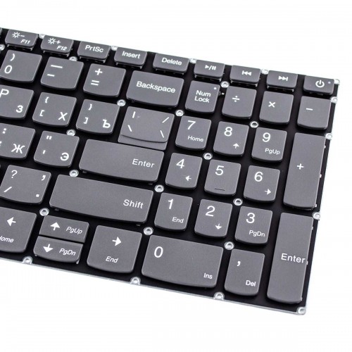 Клавиатура для ноутбука Lenovo IdeaPad 320-15 330-15 320-17 330-17 S145-15 V15-IGL 3-15 3-17, RU, (Grey, HC)