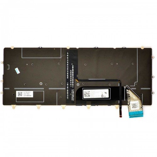 Клавіатура для ноутбука Dell XPS 13 9305 9370 9380 7390, RU, (Black, Backlit, Original)
