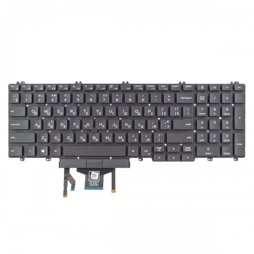 Клавіатура для ноутбука Dell Latitude 5500 5501 5510 5511 Precision 3500 3501 3540 3541 3550 3551, UA (Black, Original, Backlight)