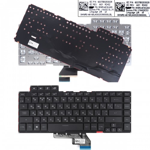 Клавіатура для ноутбука Asus ROG Zephyrus GA502D GU532G GU502D GX502G GX532G series, RU/UA, Black, Colorful backlight