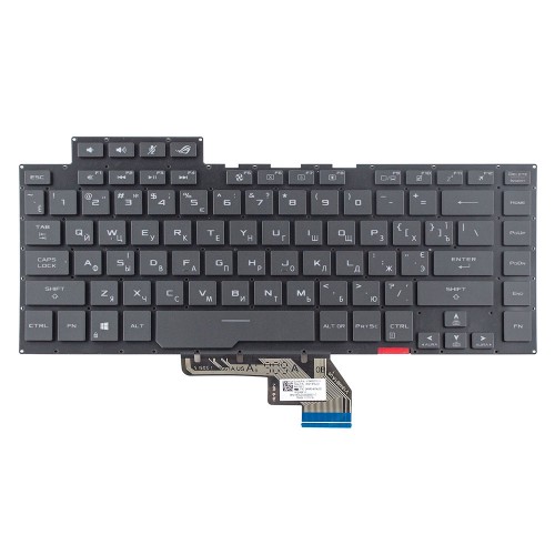Клавіатура для ноутбука Asus ROG Zephyrus GA502D GU532G GU502D GX502G GX532G series, RU/UA, Black, Colorful backlight