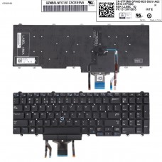 Клавиатура для Dell Latitude E5550 E5570 E5580 E5590 Precision 3510 3520 3530, US (с поинтстиком, с подсветкой)
