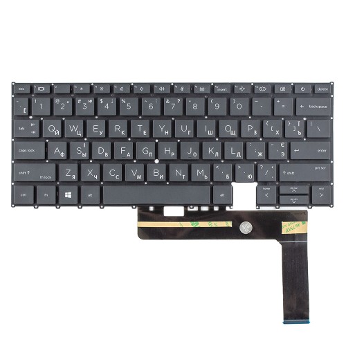 Клавиатура для ноутбука HP EliteBook X360 1030 G7 G8, RU/UA (черная, с подсветкой, Original)