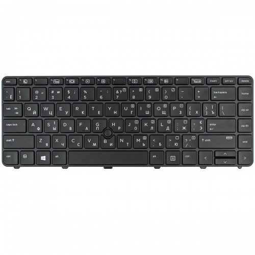 Клавіатура для ноутбука HP ProBook 430 440 445 G3 G4, 640 645 G2 G3, RU/UA, (Black, Backlit, Trackpoint)
