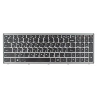 Клавиатура для Lenovo IdeaPad Z710 U510, RU, (черная, с серебристой рамкой)