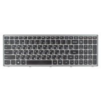 Клавиатура для Lenovo IdeaPad Z710 U510, RU, (черная, с серебристой рамкой)