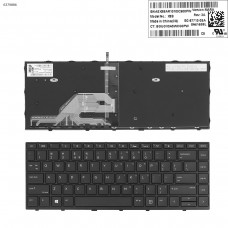 Клавиатура для HP Probook 430 G5 440 G5 445 G5, US, (черная, с подсветкой, SG-87710-3EA, X8B, SN6165BL, Original)