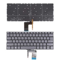 Клавіатура для Lenovo IdeaPad 320-13 320S-13IKB, US, (сіра, з підсвіткою, Original)