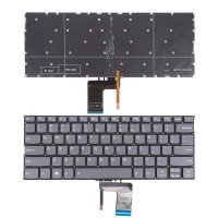 Клавіатура для Lenovo IdeaPad 320-13 320S-13IKB, US, (сіра, з підсвіткою, Original)