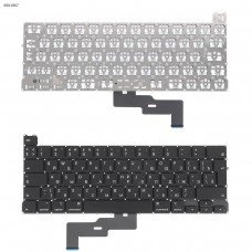Клавиатура для MacBook Pro 13" A2289 2020 года, RU, Black, (вертикальный Enter)