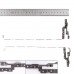 Петли для ноутбука Lenovo V15 G2-ITL Type 82KB V15 G2-ALC Type 82KD, (пара, левая+правая, 5H50S29004)