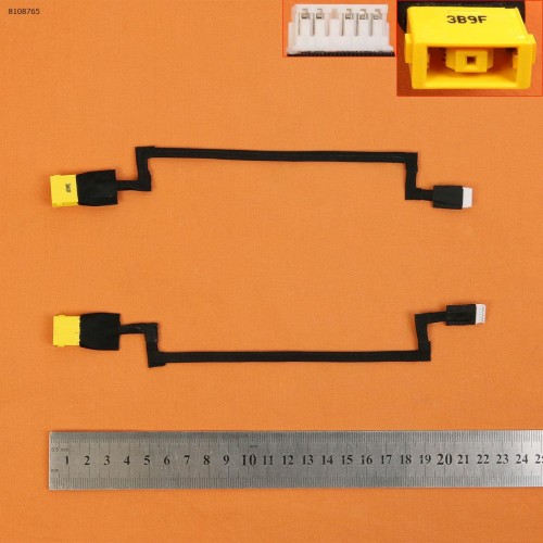 Роз'єм гніздо живлення для Lenovo IdeaPad S510P S510P-5938 S510P-59385901 S510P-59385906 Series PJ741 (Square Yellow+pin з проводом/кабелем)