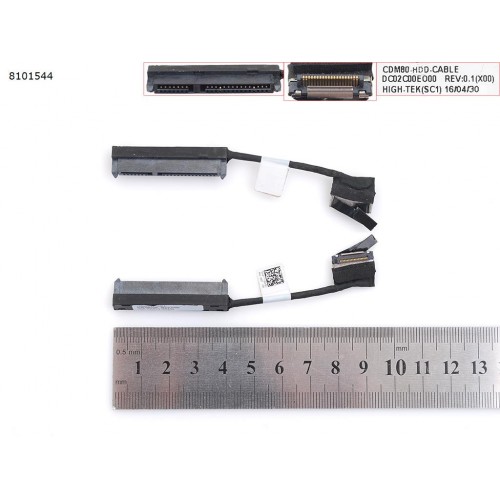 Шлейф Sata HDD/SSD для ноутбука Dell Latitude 5580 5590 5591, Precision 3520 3530, (DC02C00EO00, 06NVFT, CDM80)