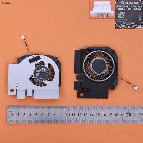 Вентилятор кулер для ноутбука Xiaomi Pro 15.6" GTX1050, (GPU, EG75070S1-C440-S9A EG75071S1-C440-S9A 5V 0.5A, Original)
