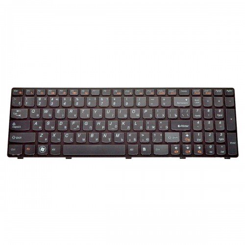 Клавіатура для Lenovo IdeaPad G570 G770 G575 G780 G560 G565 Z560 Z565 series, RU (чорна, Original)