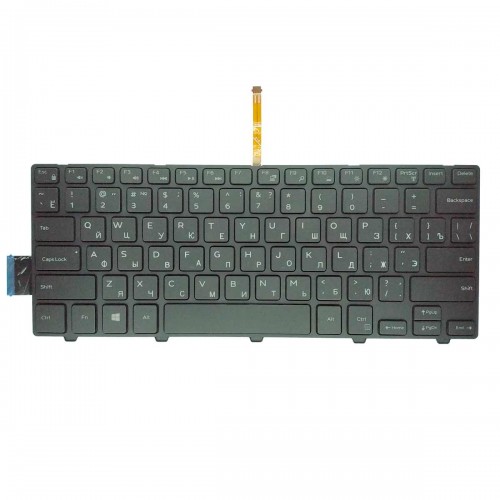 Клавіатура Dell Inspiron 14-3000 5447 5442 5445 7447 Series (RU, чорна, з підсвіткою)