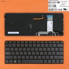 Клавіатура для HP Spectre 13-v 13-v001xx 13-v011dx 13-v021nr series, US (Brown, з підсвіткою)