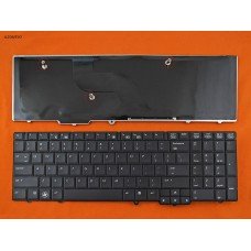 Клавіатура для HP EliteBook 8540W, US, (чорна, Аналог)