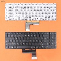 Клавіатура для Toshiba Satellite L50-B S50-B L50D-B L50T-B L50DT-B L55(D)-B S55-B S55T-B S55D-B, (Spanish, чорна, 342x112mm, версия 2, вертикальний Enter)