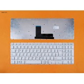 Клавиатура для Toshiba Satellite L50-B S50-B L50D-B L50T-B L50DT-B L55(D)-B S55-B S55T-B S55D-B, UK, (белая, 342x112mm, версия 2, вертикальный Enter, Original)