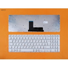 Клавіатура для Toshiba Satellite L50-B S50-B L50D-B L50T-B L50DT-B L55(D)-B S55-B S55T-B S55D-B, UK, (біла, 342x112mm, версия 2, вертикальний Enter, Original)