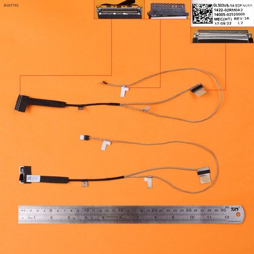Шлейф матрицы для ноутбука Asus GL503VS-1A GL503VM-1C GL503V GL503VD GL503G series, (eDP 30pin, 1422-02RM0A2, 14005-02520000, Original)