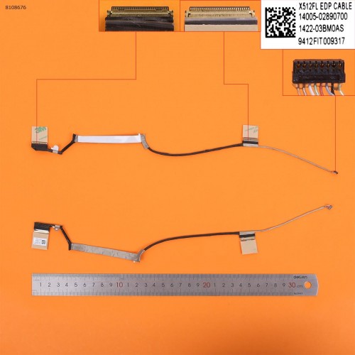 Шлейф матриці для ноутбука Asus A512 F512 K512 R564 S512 X512 series (eDP 30pin, 1422-03BM0AS, 14005-02890700, Original)