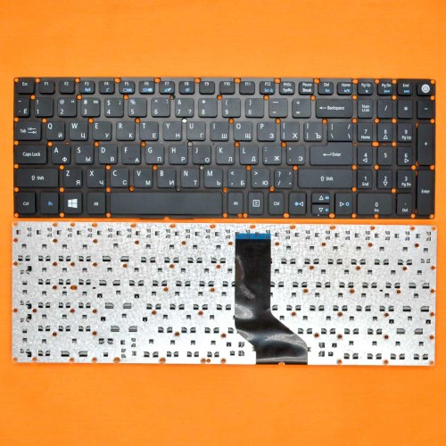 Клавіатура для ноутбука Acer Aspire E5-722G, V3-574G, E5-573G, E5-532G, A315 A517 A515 A715 A717 series, RU, Black