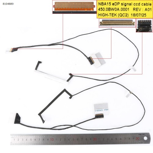 Шлейф матриці для HP Pavilion 15-BR 15-BR077NR 15-BR005TX series, (30pin eDP, Touch, 450.0BW0A.0001, Original)