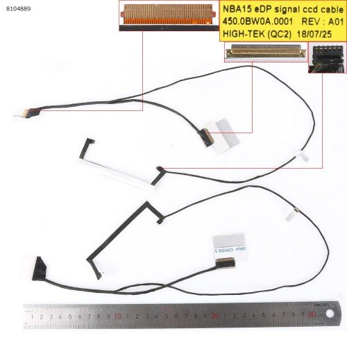 Шлейф матриці для HP Pavilion 15-BR 15-BR077NR 15-BR005TX series, (30pin eDP, Touch, 450.0BW0A.0001, Original)