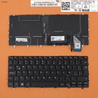 Клавиатура Dell XPS 13 9370 LA (черная, с подсветкой, Original)