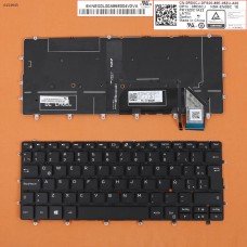 Клавиатура Dell XPS 13 9370 LA (черная, с подсветкой, Original)