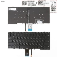 Клавіатура для Dell Latitude E5280 E5289 E7280 E7390, RU, (чорна, з підсвіткою, Original)