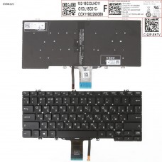 Клавиатура для Dell Latitude E5280 E5289 E7280 E7390, RU, (чёрная, с подсветкой, Original)