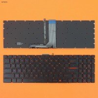 Клавіатура для MSI GT72 GS60 GS70 WS60 GE72 GV72 GE62, US, (червона підсвітка, Original)