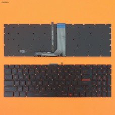 Клавиатура для MSI GT72 GS60 GS70 WS60 GE72 GV72 GE62, US, (красная подсветка, Original)
