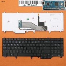 Клавиатура для Dell Latitude E6520 E6530 E6540 E5520 E5530, Precision M4600, M6600, US, Pointstick, Backlit