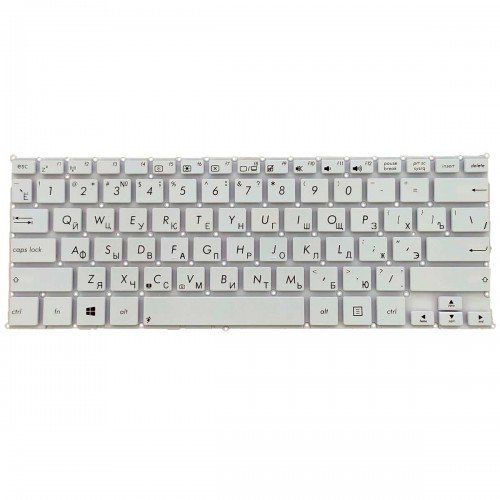 Клавіатура для ноутбука Asus F202E Q200E R200E S200E X202E, RU, White
