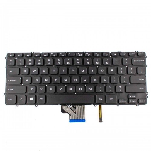 Клавіатура для Dell Precision M3800 XPS 15 9530 Series, (US, чорна, з підсвіткою)