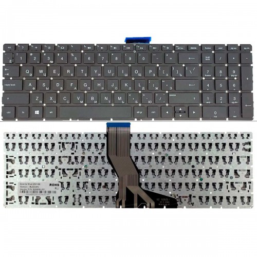 Клавиатура для ноутбука HP 250 255 G6 15-BS 15-BW 15-CC 15-CD 15-CB, RU, Black