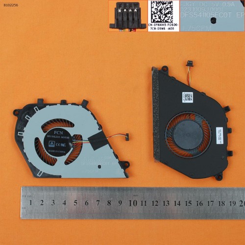 Вентилятор для Dell Inspiron 15-7000 15 7570 7573 series,  (2017 years, Original)