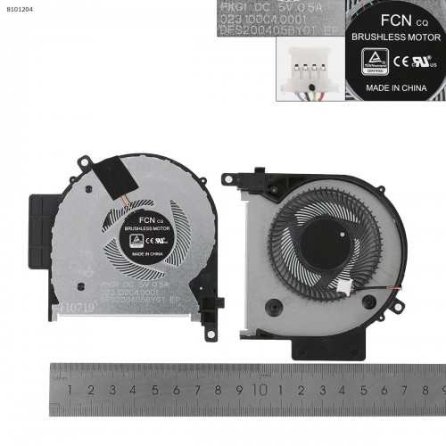 Вентилятор для HP Envy x360 15-CP 15-CN TPN-W134 series, (Original)