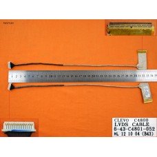 Шлейф матрицы для Clevo C4800 HCL L74, Itautec A7520 W7535 W7730 W7425, (6-43-C4801-052, Original)