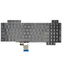 Клавиатура для Asus GL504 GL504GS GL504GM GL504V series, US, (черная, RGB-подсветка)