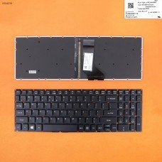 Клавіатура для Acer Aspire E5-722G, V3-574G, E5-573G, E5-532G, A315 A517 A515 A715 A717 series, US, (чорна, з підсвіткою)