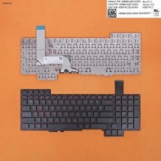Клавиатура для Asus G751J G751JL G751JM G751JT G751JY, US, (черная, красный шрифт)