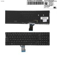 Клавиатура для Asus Q552 Q503 Q504 Q502 Q553 series, US (черная, с подсветкой, Original, Уценка - сломана кнопка с лифтом)