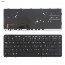 Клавіатура для HP EliteBook 740 745 750 755 840 850 G1 G2, US, (Black, Backlit, Аналог)