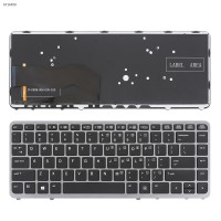 Клавиатура для HP EliteBook 740 745 750 755 840 850 G1 G2, US, (Black/Gray, Backlit, Аналог)
